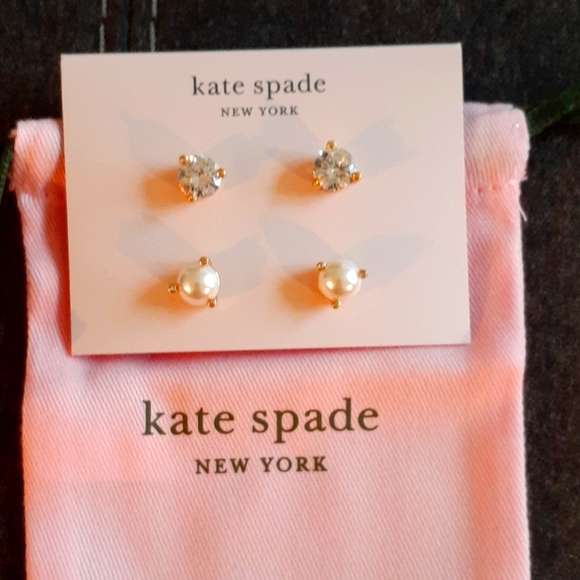 kate spade Jewelry - Bundle any 3 items for $20**** NWT 2 pairs KATE SPADE earrings